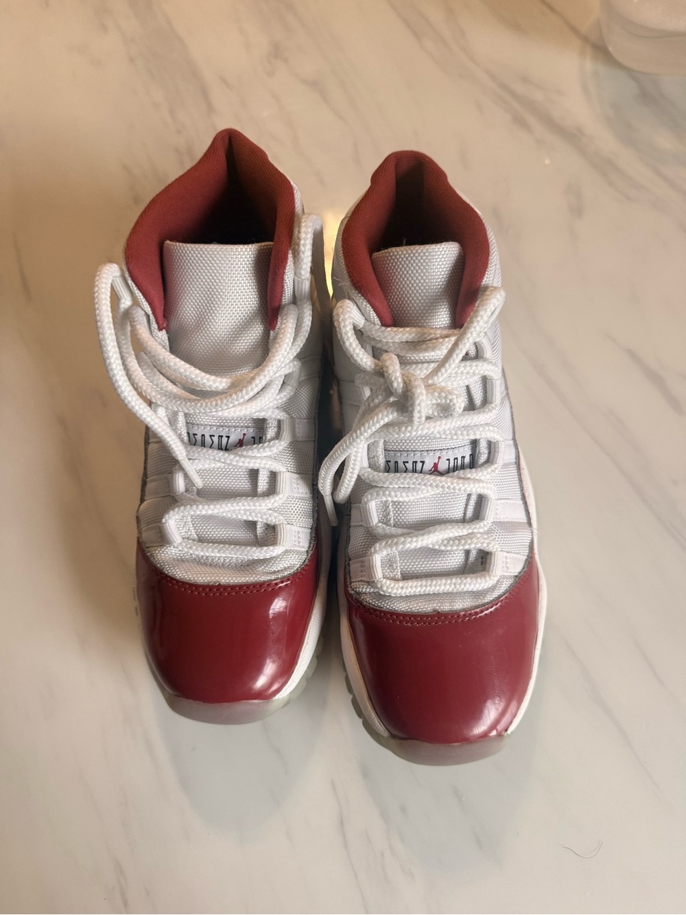 Jordan Kids Sneakers in White and Red